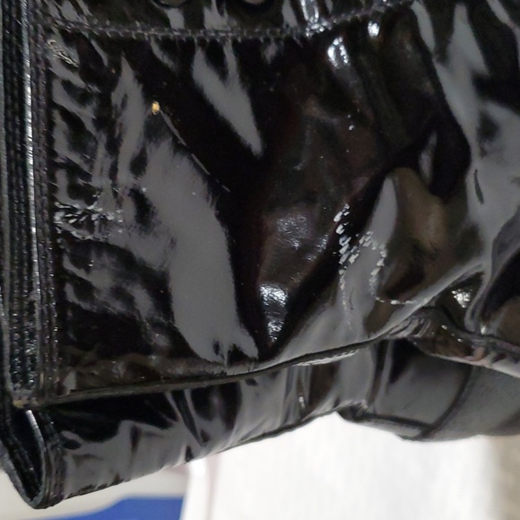 Sonia Rykiel black patent leather Steampunk Goth  laceup boots size 8 - Picture 9 of 16